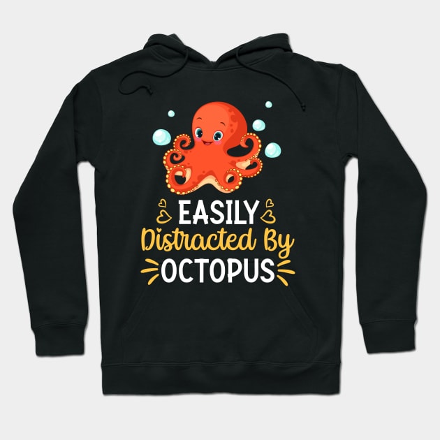 Easily Distracted By Octopus Hoodie by silvercoin